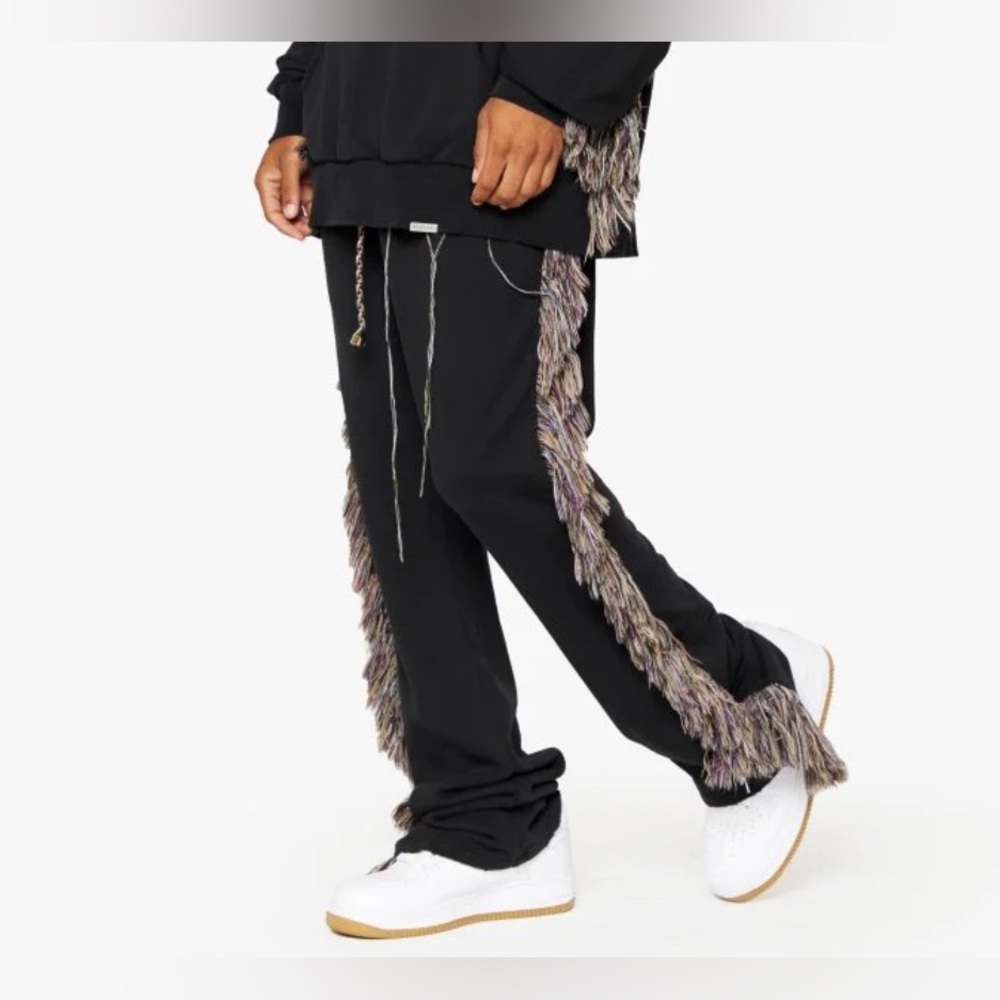 VALABASAS Ecco Fleece Fringe Men’s Pants NWT